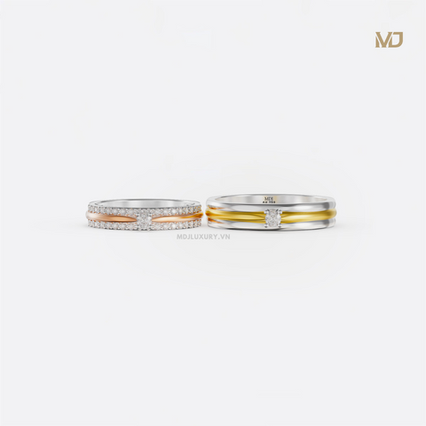 xNhẫn cưới vàng tây 18K- nhẫn cưới đẹp NC107