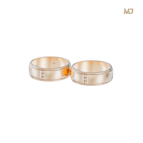 xNhẫn cưới vàng trắng đẹp MDJ NC121