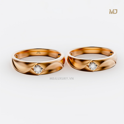 xNhẫn cưới đẹp vàng tây đính kim cương MDJ – NC04