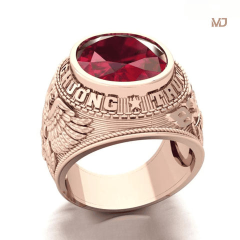 Nhẫn Kiểu Mỹ vàng 18K đá Ruby NN213x