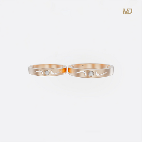 xNhẫn cưới Vàng Trắng đẹp MDJ – NC12