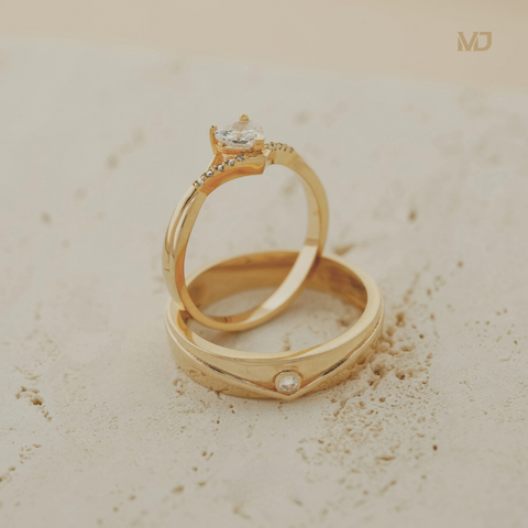 xNhẫn Cưới Vàng Tây 14K – Nhẫn Cưới Trái Tim Cao Cấp NC193