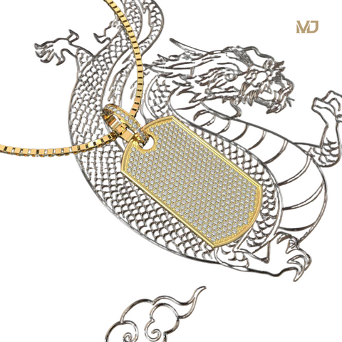 xMặt Dây Chuyền Full Đá Cho Nam Cao Cấp MDC37