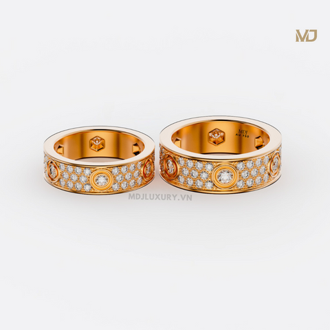 xNhẫn cưới Kim Cương thiên nhiên Cao Cấp MDJ NC 207