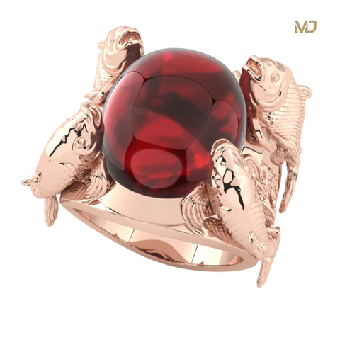 Nhẫn Nam Vàng Cá Chép 18K MDJ NN282x