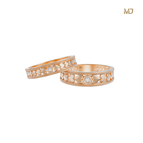 xNhẫn cưới vàng 14K – Trái Tim MDJ NC16