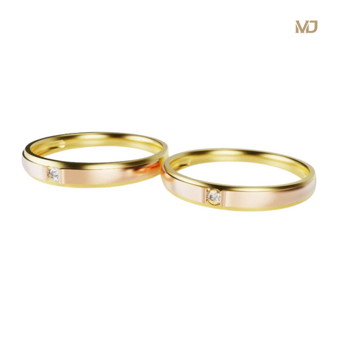 xNhẫn cưới vàng trắng – NC18 – Vàng 10K