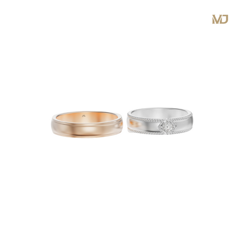 xNhẫn cưới vàng tây 18K Hathor Hà Nội NC162