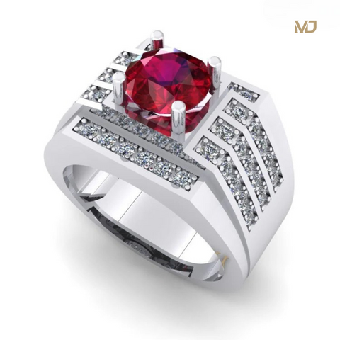 Nhẫn Nam Vàng Trắng 18K NN246x