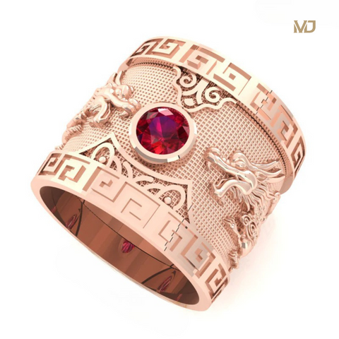 Nhẫn nam song song vàng 18K – MDJ NN262