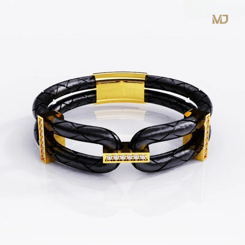 Lắc tay Nam Vàng Ý 14K và 18K Cao Cấp Vàng 18K – Lắc tay MDJ LTN16
