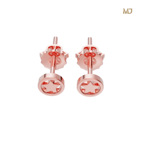 xHoa Tai Nam Vàng 14K Ngôi Sao 5 Cánh HT29