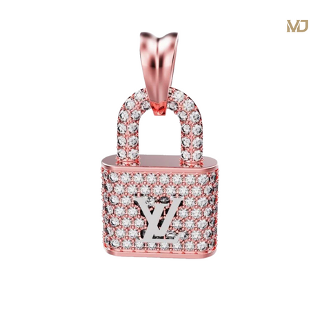 Mặt dây chuyền Khoá VL Nữ Vàng Tây MDN05