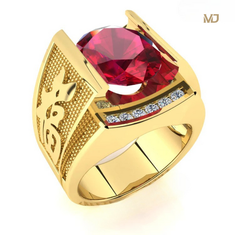 Nhẫn Nam Vàng Tây 18K chữ Phúc NN261