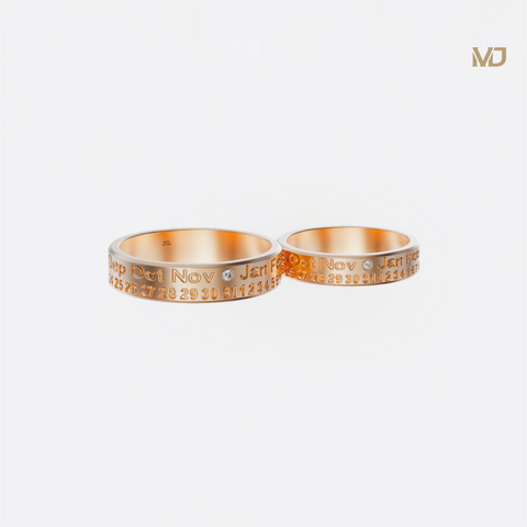 xNhẫn cưới vàng Vàng 14K Trơn NC169