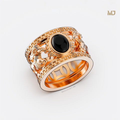 xNhẫn Nam Vàng Tây 14K Tuổi Mùi – NN383