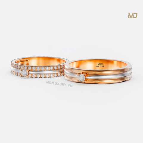 xNhẫn cưới vàng tây 18K- nhẫn cưới đẹp NC107