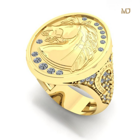 Nhẫn Vàng Trắng Nam 18K – NN237x
