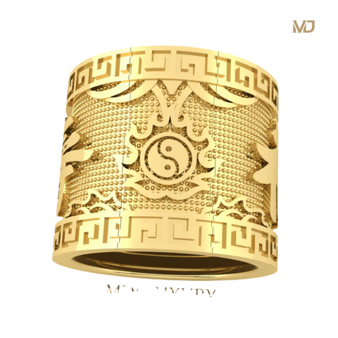 Nhẫn Nam Chữ Phúc Lộc Thọ vàng 18K -24K MDJ NN279x