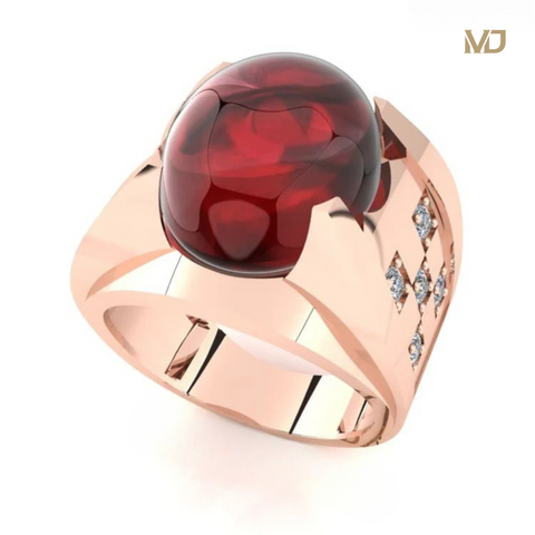 Nhẫn vàng nam đá Sapphire thiên nhiên NN158