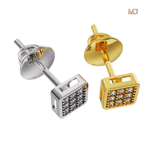 xHoa tai nam vàng tây 18K cao cấp MDJ HT11