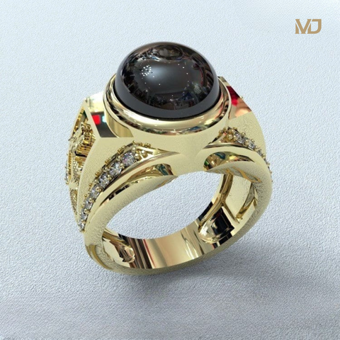 Nhẫn vàng nam phong thủy song long – NNPT01