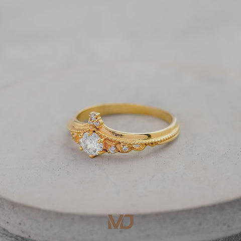 Nhẫn cưới kim cương Moissanite NC237