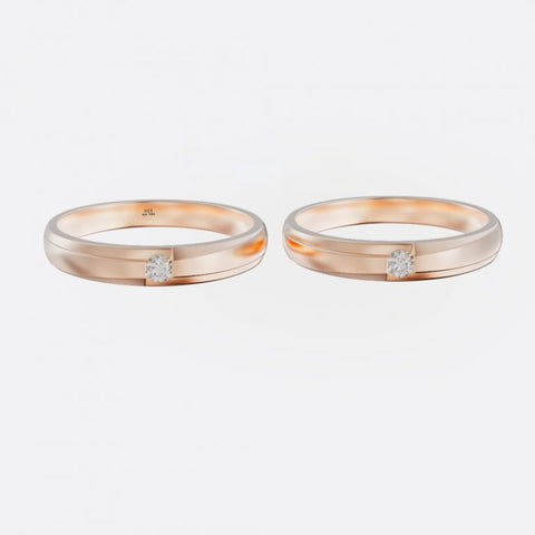 xNhẫn cưới vàng Trắng 18K MDJ NC 153