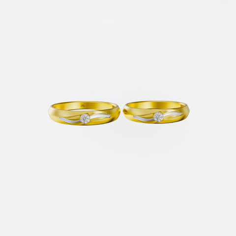 xNhẫn Cặp Vàng Vàng MDJ NC130