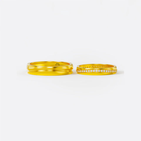 xNhẫn Cưới Vàng Hồng 18K – Nhẫn Cưới NC132