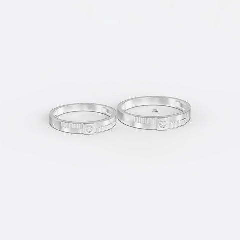 xNhẫn Cưới 1 Chỉ Vàng Tây 10K NC146