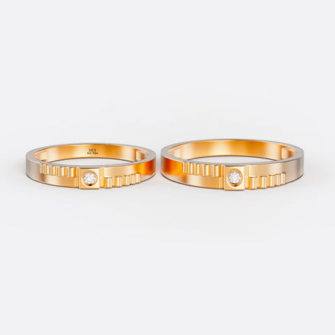 xNhẫn Cưới 1 Chỉ Vàng Tây 10K NC146