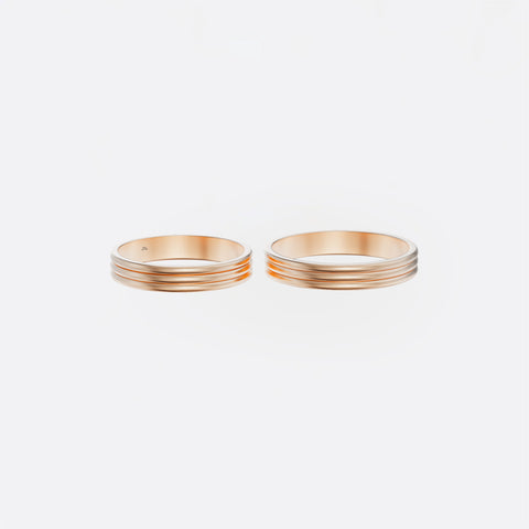 xNhẫn cưới vàng hồng 18K Hà Nội NC156