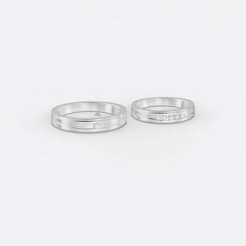 xNhẫn cưới vàng tây 14K MDJ NC31