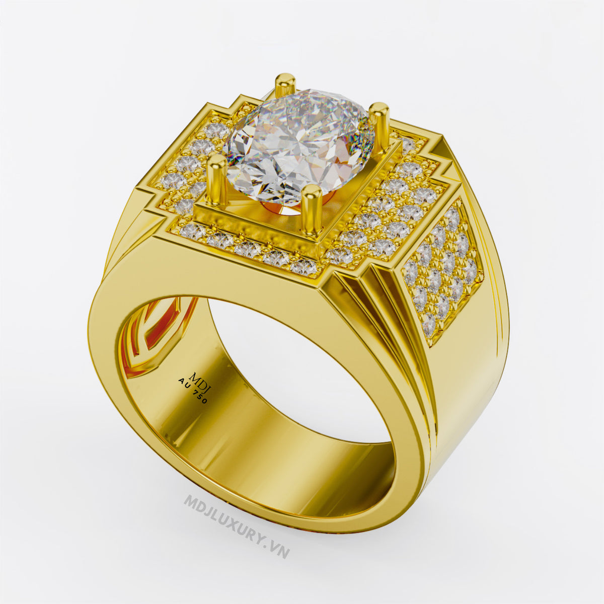 Nhẫn Vàng Nam Cao Cấp Vàng Tây 14K và 18K NN324x