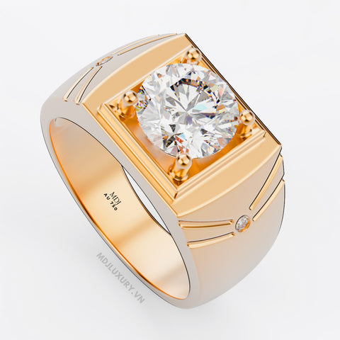 xNhẫn Nam Đá Quý Cao Cấp Vàng Tây 18K – NN335