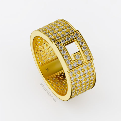 xNhẫn Nam Cao Cấp Chữ G Vàng Tây 18K – NN339