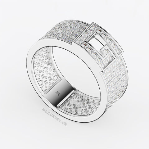 xNhẫn Nam Cao Cấp Chữ G Vàng Tây 18K – NN339