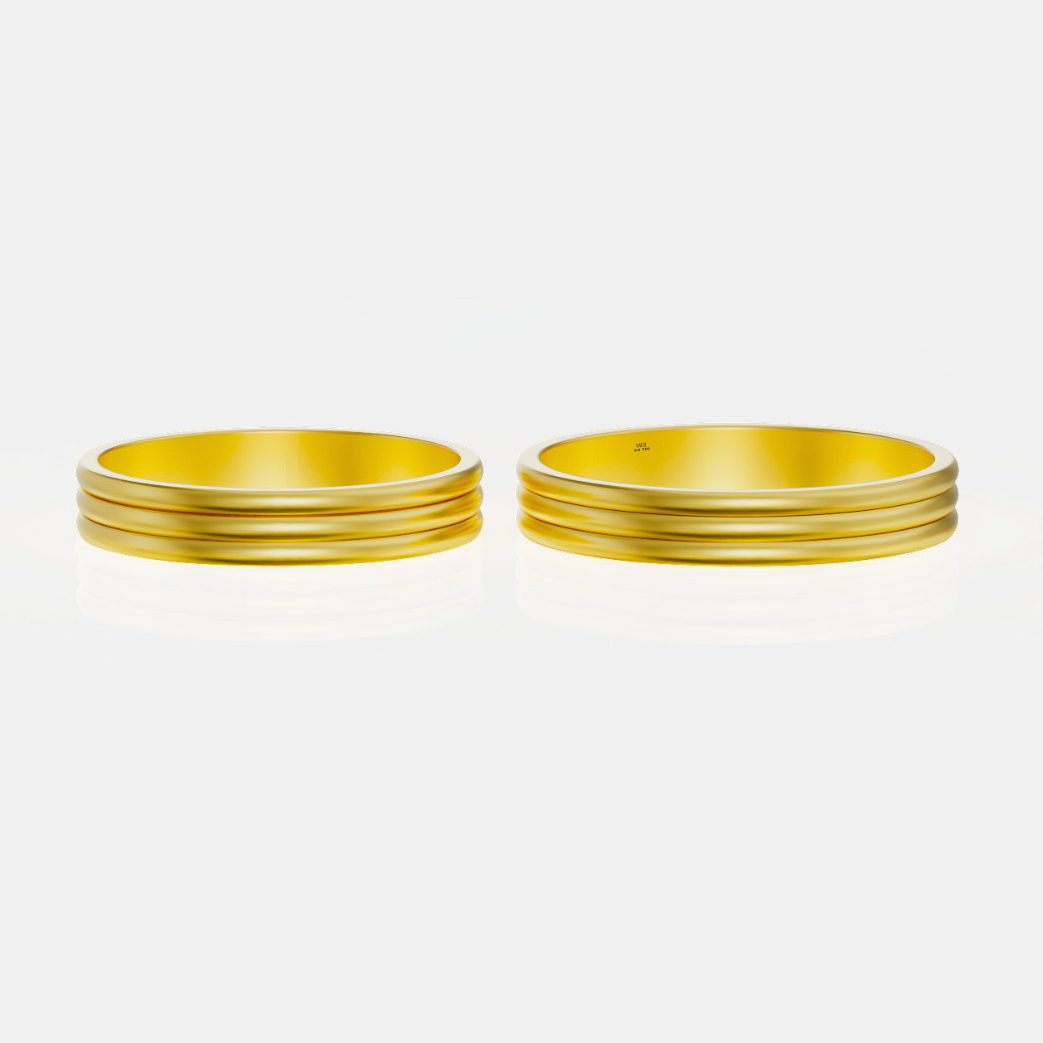 xNhẫn cưới vàng hồng 18K Hà Nội NC156