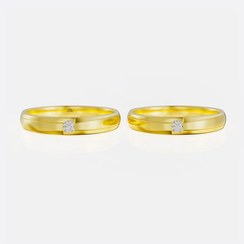 xNhẫn cưới vàng Trắng 18K MDJ NC 153