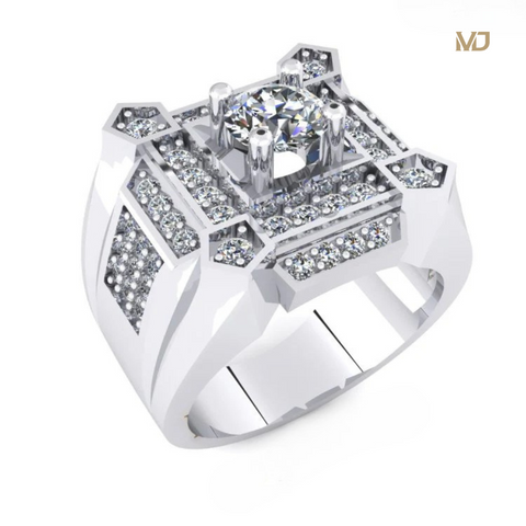 Nhẫn nam vàng trắng 10k – 18K NN203x