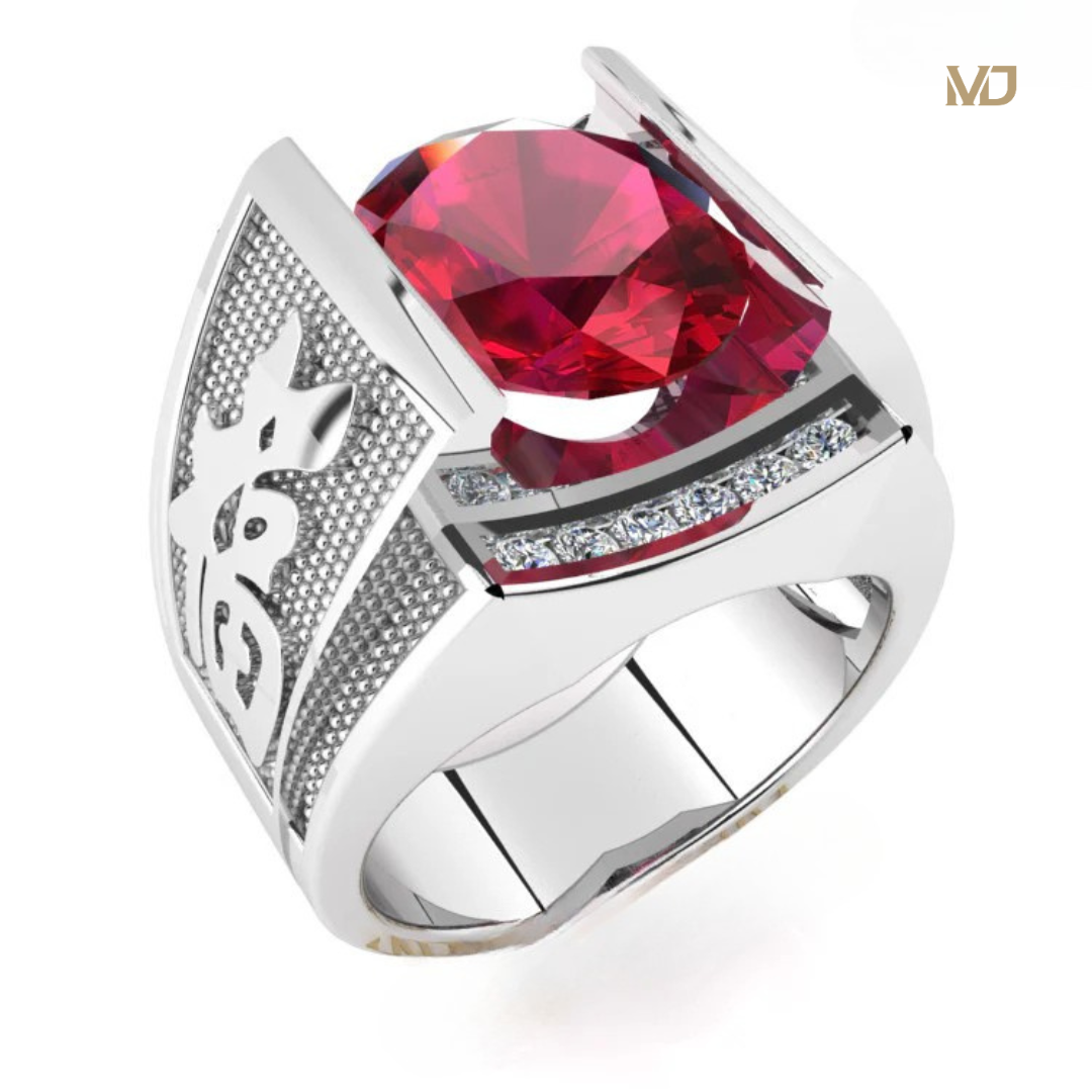 Nhẫn Nam Vàng Tây 18K chữ Phúc NN261