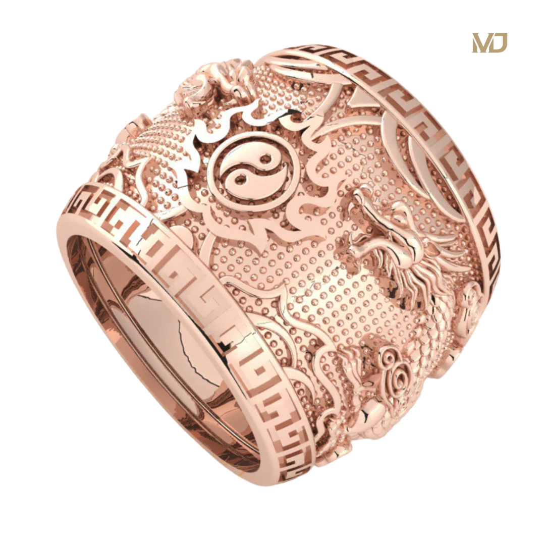 Nhẫn Nam Song Long Vàng 18K MDJ NN276