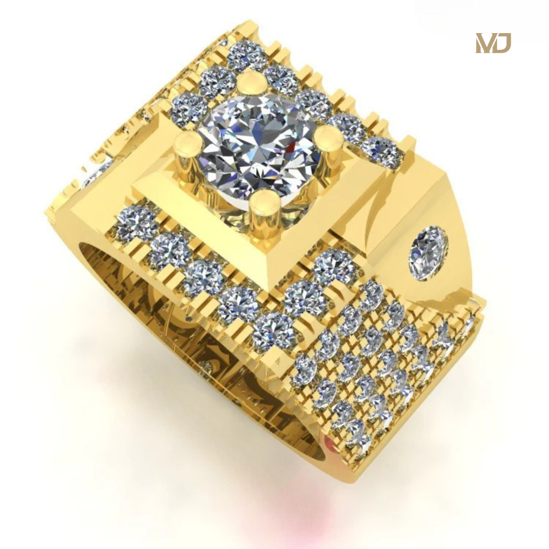 Nhẫn vàng trắng nam NN118x