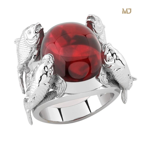 Nhẫn Nam Vàng Cá Chép 18K MDJ NN282x