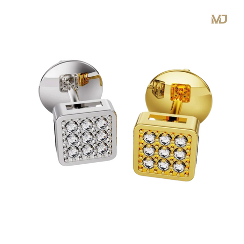 xHoa tai nam vàng tây 18K cao cấp MDJ HT11