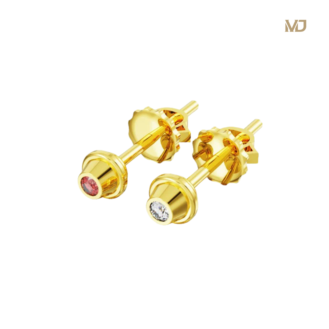 xHoa Tai Nam cao Cấp Vàng Tây Đính Đá Thiên Nhiên HT26