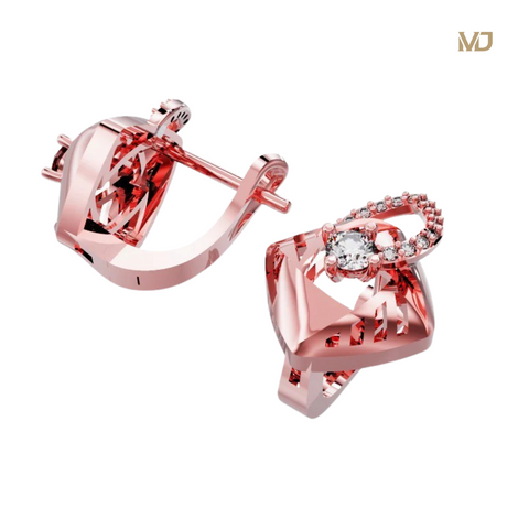 xBông tai vàng nữ trái tim xinh xắn BTH04