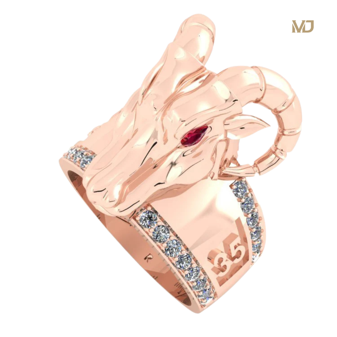 Nhẫn Nam Vàng Tây Tuổi Mùi Cao Cấp MDJ NN292