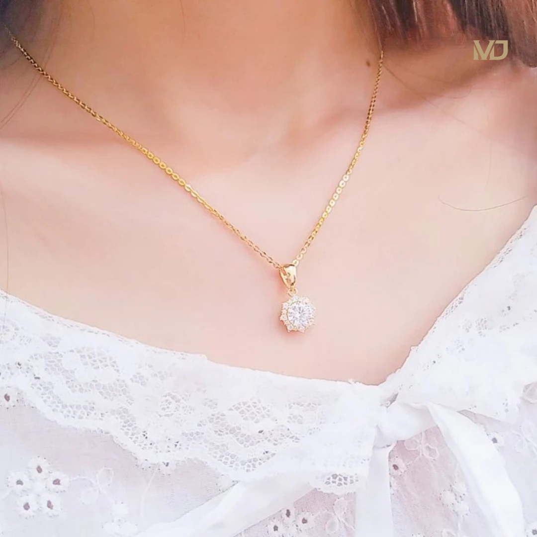 xDây chuyền vàng cho nữ xinh xắn, nhẹ nhàng DUH11